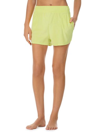 REFINERY29 Terry Cloth Boxer Pajama Shorts - Yellow