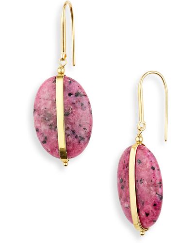 Isabel Marant Stones Drop Earrings - Pink