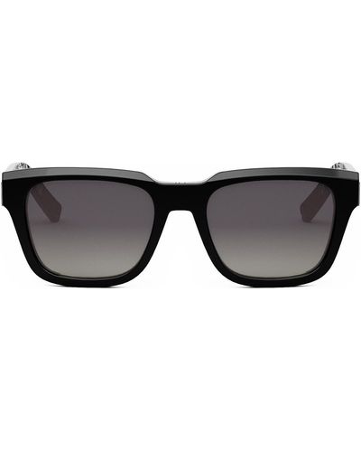 Dior 'b23 S1i 53mm Rectangular Sunglasses - Black