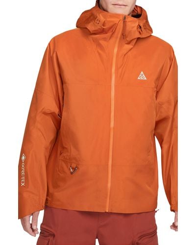 Nike Storm-fit Adv Acg Chain Of Craters Jacket - Orange