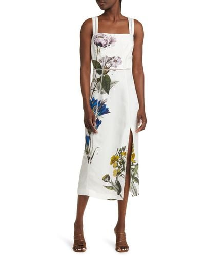 Ted Baker Jasmmie Floral Lace Detail Dress - White