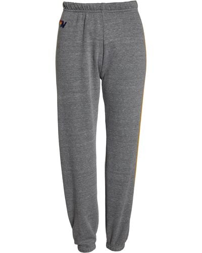 Aviator Nation Stripe Sweatpants - Gray