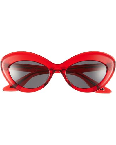 Oliver Peoples X Khaite 1968c 53mm Oval Sunglasses - Red
