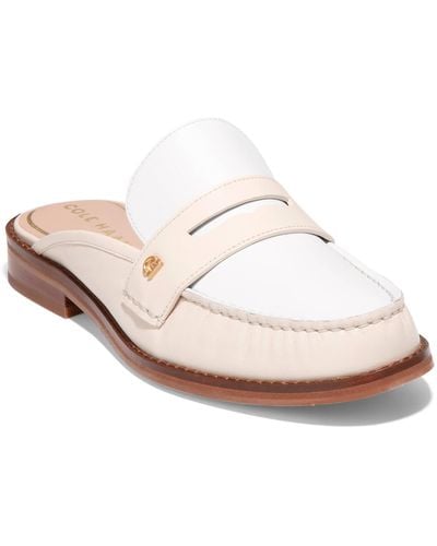 Cole Haan Lux Pinch Penny Loafer Mule - White
