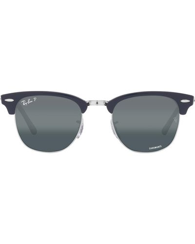Ray-Ban Clubmaster 51mm Polarized Square Sunglasses - Metallic
