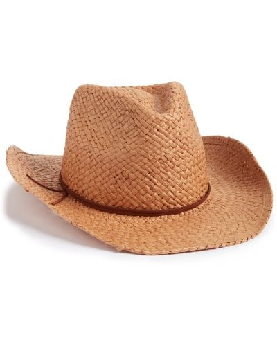 Treasure & Bond Straw Cowboy Hat - Brown