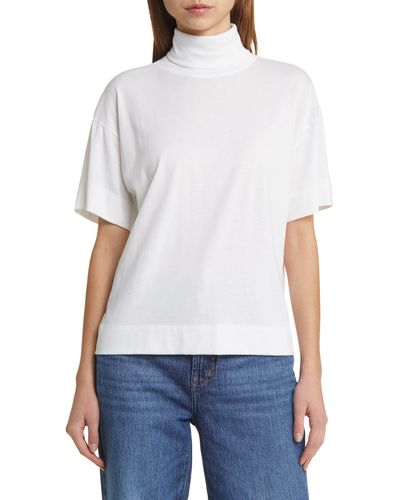 Nation Ltd Fable Short Sleeve Turtleneck T-shirt - White