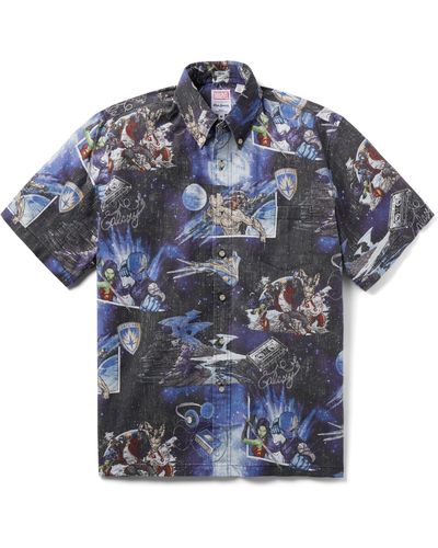Reyn Spooner Guardians Of The Classic Fit Short Sleeve Button-down Shirt At Nordstrom - Blue