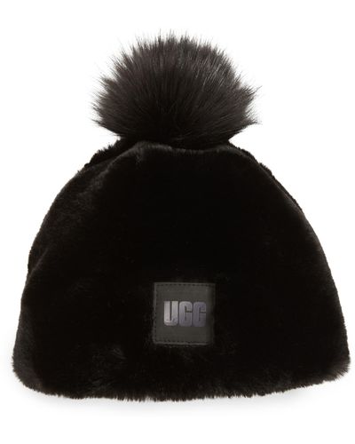 UGG ugg(r) Faux Fur Beanie - Black