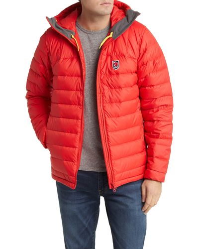 Fjallraven Expedition Pack Water Resistant 700 Fill Power Down Jacket - Red