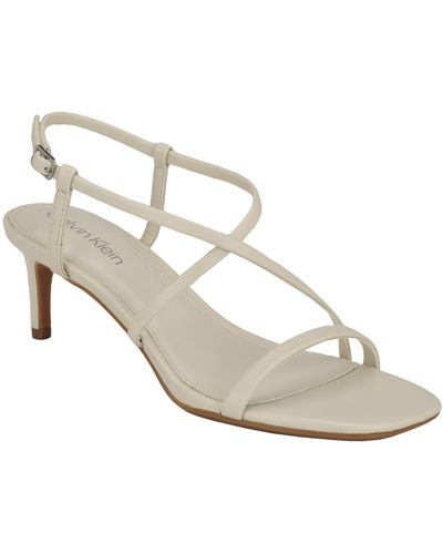 Calvin Klein Ishaya Ankle Strap Sandal - White