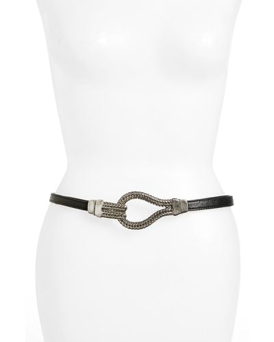 Raina Eternity Leather Belt - White
