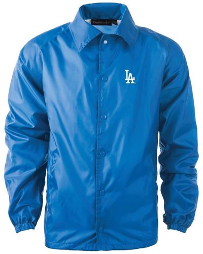 Dunbrooke Los Angeles Dodgers Coach's Raglan Full-snap Windbreaker Jacket At Nordstrom - Blue