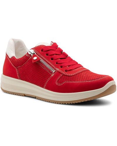 Ara Opal Zip Sneaker - Red