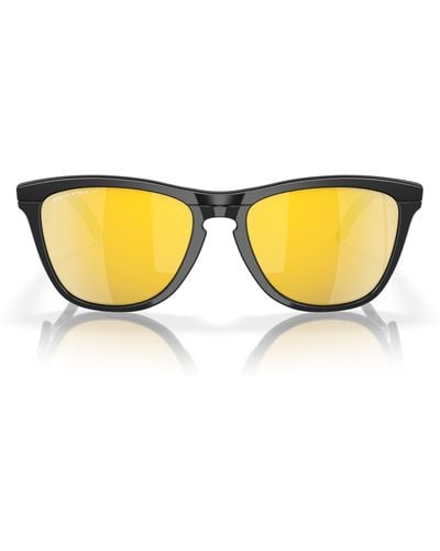 Oakley Frogskins Hybrid 55mm Prizm Polarized Round Sunglasses - Yellow