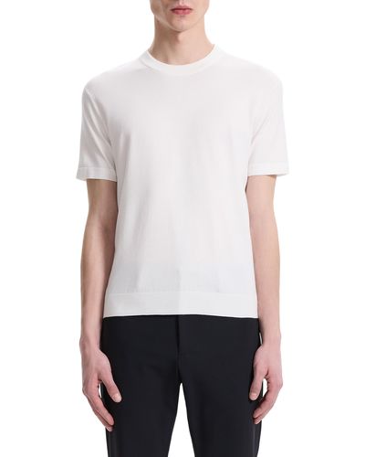 Theory Sarior Short Sleeve Sweater - White