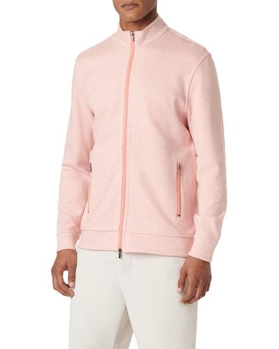 Bugatchi Reversible Knit Jacket - Pink