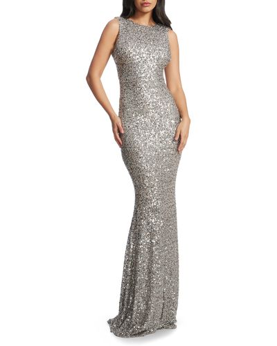 Dress the Population Leighton Sequin Mermaid Gown - Multicolor