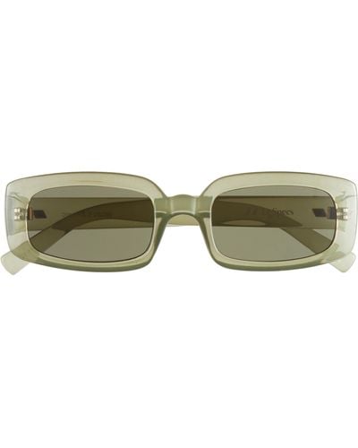Le Specs Dynamite 52mm Rectangular Sunglasses - Green