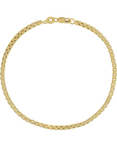 Bony Levy 14k Gold Box Chain Bracelet - White