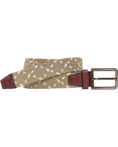 Johnston & Murphy Woven Stretch Knit Belt - Multicolor