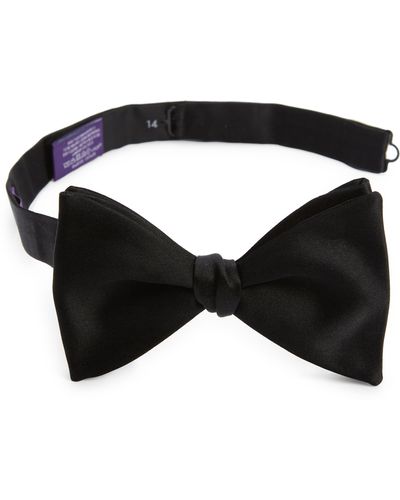 Ralph Lauren Purple Label Pre-tied Silk Bow Tie - Black