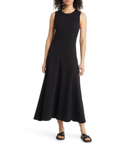 Nordstrom Sleeveless Cotton Blend Dress - Black