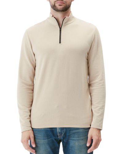 Threads For Thought Kace French Terry Quarter Zip Top - Natural