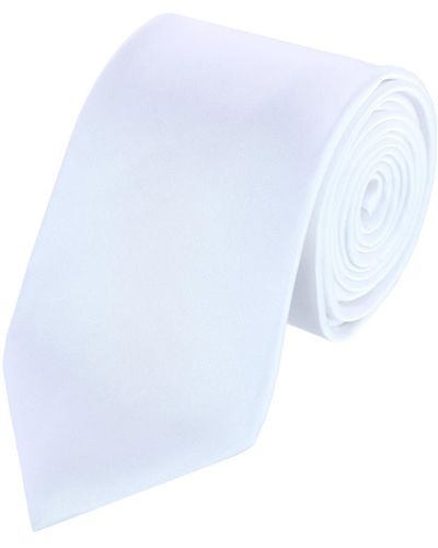 Trafalgar Sutton Sold Silk Tie - White