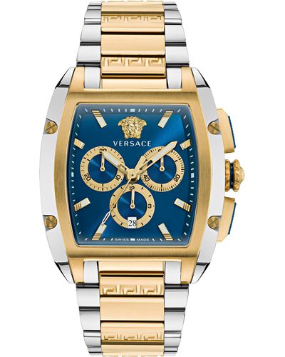 Versace Dominus Chronograph Bracelet Watch - Blue