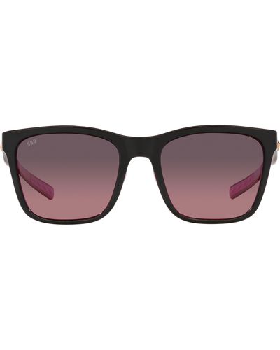 Costa Del Mar Panga 56mm Gradient Square Sunglasses - Pink