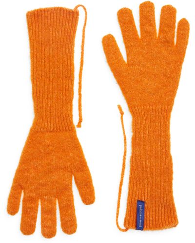 Paloma Wool Peter Wool & Alpaca Blend Gloves - Orange