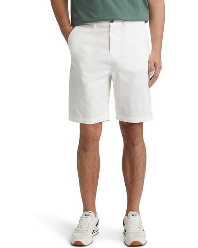 North Sails Flat Front Stretch Cotton Shorts - White