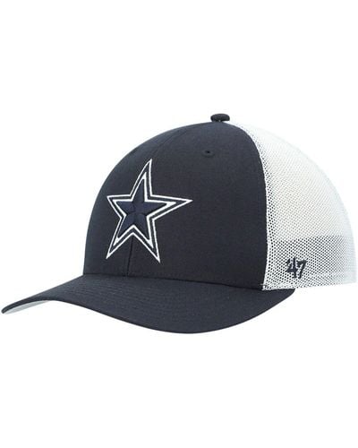 Dallas Cowboys RUGGED LEATHER Navy-Grey Fitted Hat