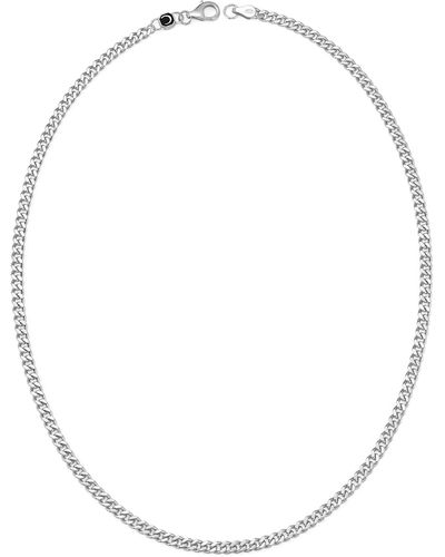 Crislu Curb Link Necklace - White