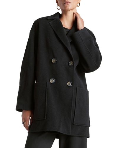 Splendid X Kate Young Wool & Cashmere Coat - Black