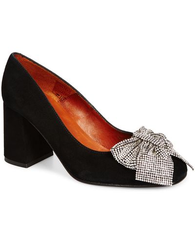 Penelope Chilvers Sue Embellished Bow Pump - Brown