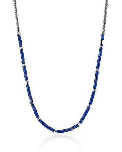 John Hardy Heishi Beaded Necklace - Blue