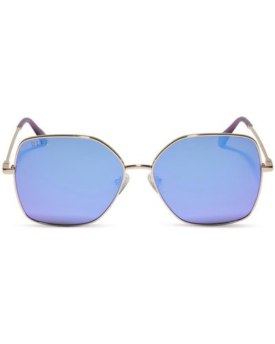 DIFF Iris 54mm Square Sunglasses - Blue