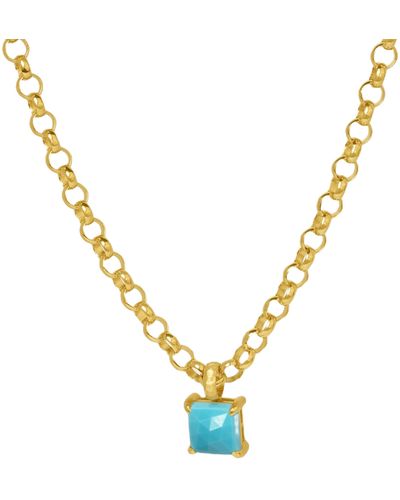 Dean Davidson Nomal Lab Created Turquoise Pendant Necklace - Metallic