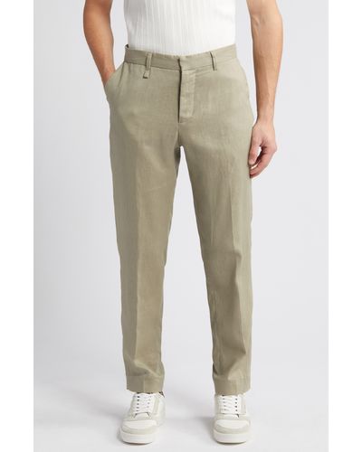 Wax London Smart Linen Pants - Natural