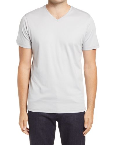 Robert Barakett Georgia Regular Fit V-neck T-shirt - White