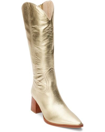 Matisse Addison Pointed Toe Western Boot - White