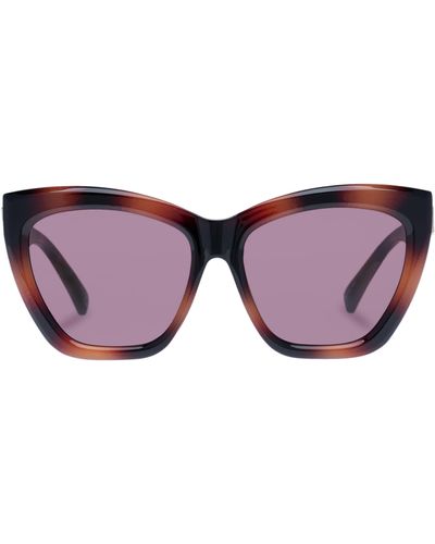 Le Specs Vamos 57mm Cat Eye Sunglasses - Purple