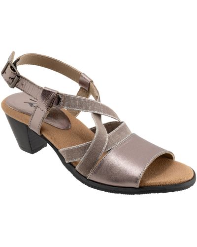 Trotters Meadow Ankle Strap Sandal - Brown