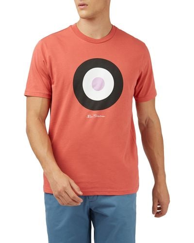Ben Sherman Target Organic Cotton Graphic T-shirt - Orange