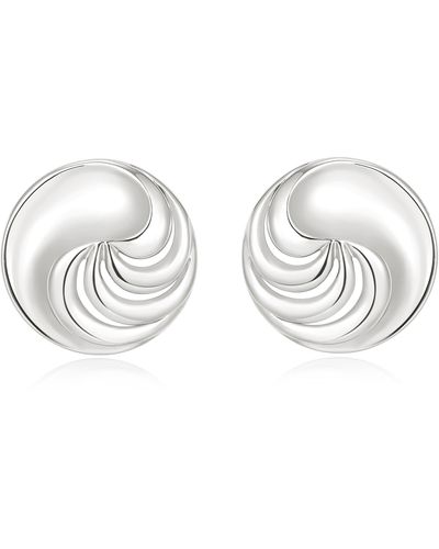 Luv Aj The Leila Stud Earrings - Metallic