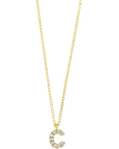 Bony Levy Icon Pavé Diamond Initial Pendant Necklace - Multicolor