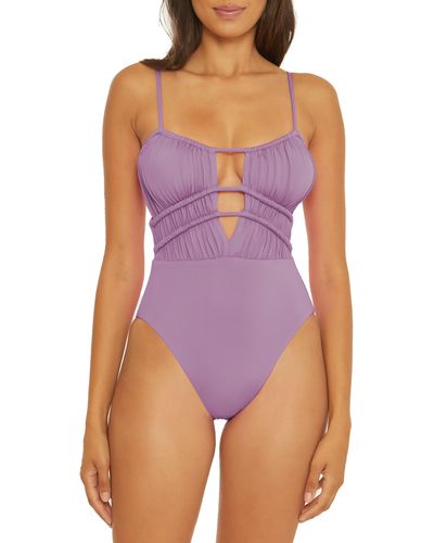 Becca Color Code Santorini One-piece Swimsuit - Purple