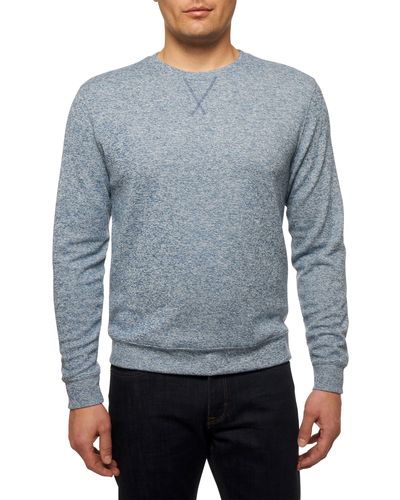 Robert Graham Bassi Marled Double Knit Sweatshirt - Gray
